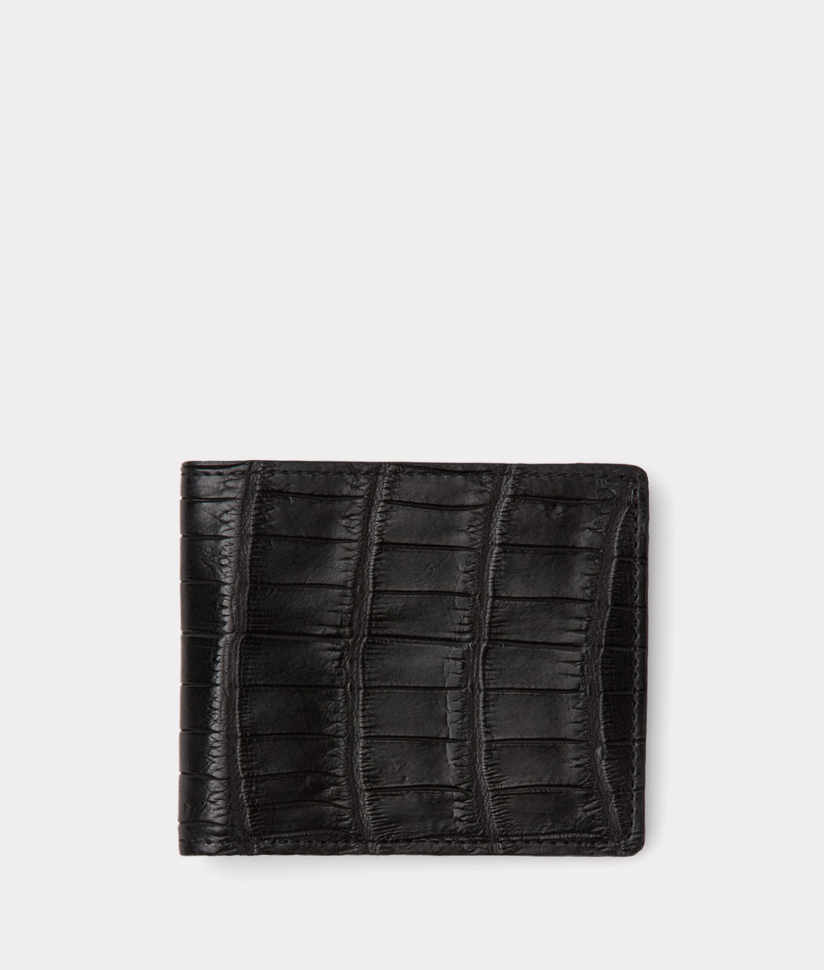 Hipster Wallet - American Alligator :: Black 1