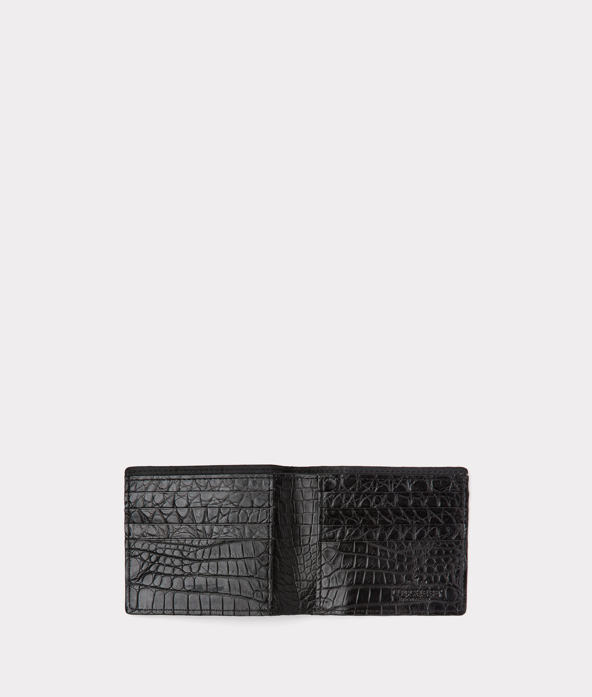 Hipster Wallet - American Alligator :: Black 2