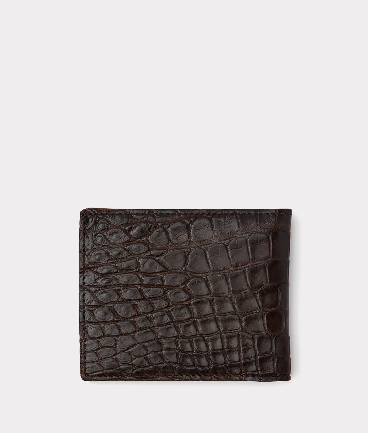 Hipster Wallet - American Alligator :: Chocolate 3
