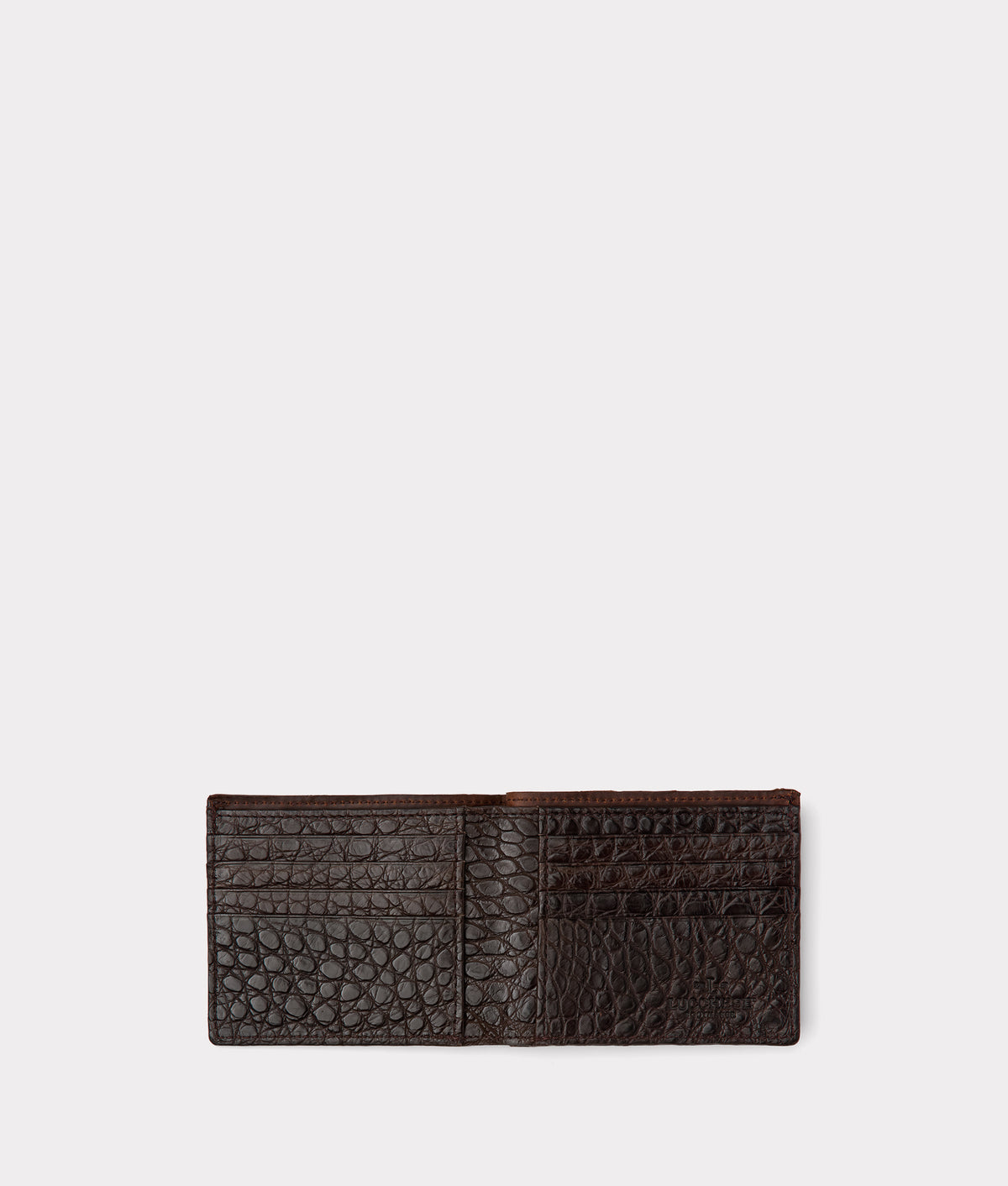 Hipster Wallet - American Alligator :: Chocolate 2