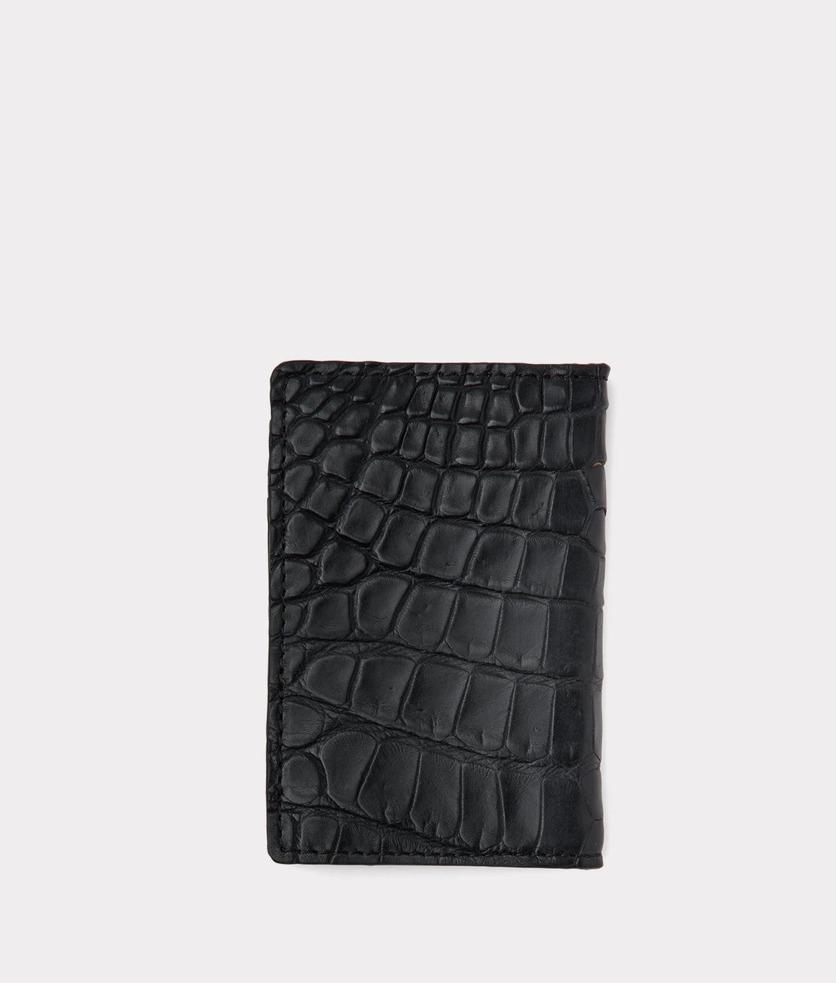 Bifold Wallet - American Alligator :: Black 3