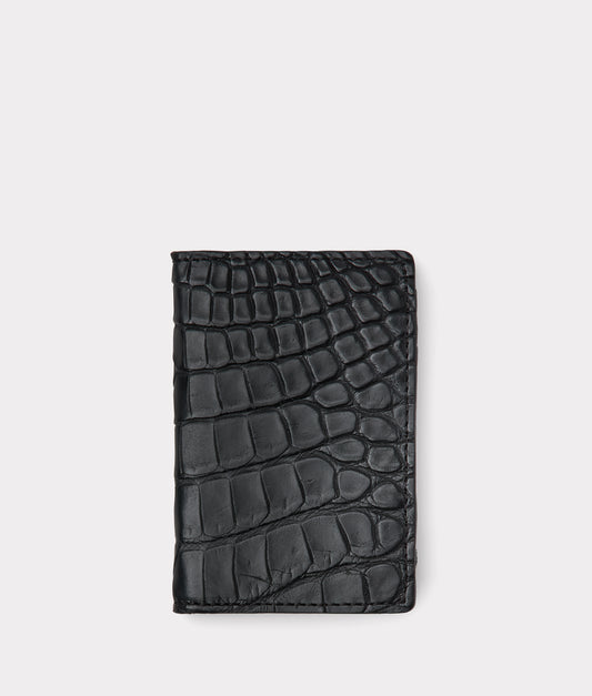 Bifold Wallet - American Alligator :: Black