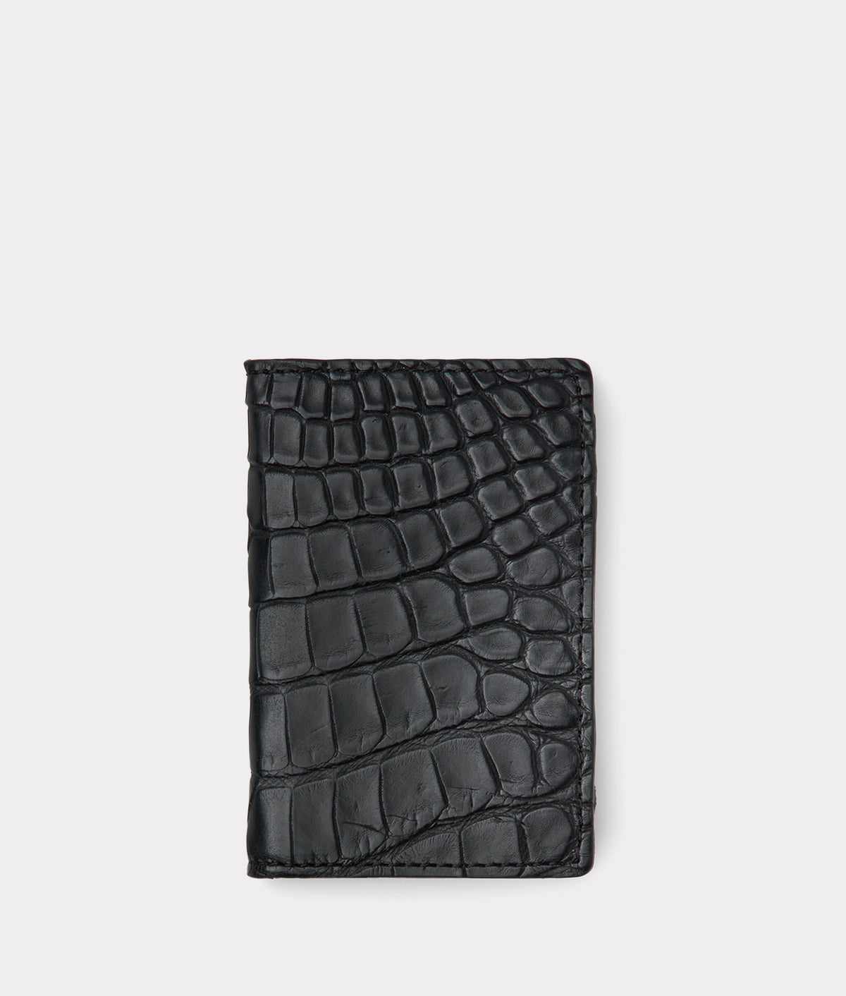 Bifold Wallet - American Alligator :: Black 1