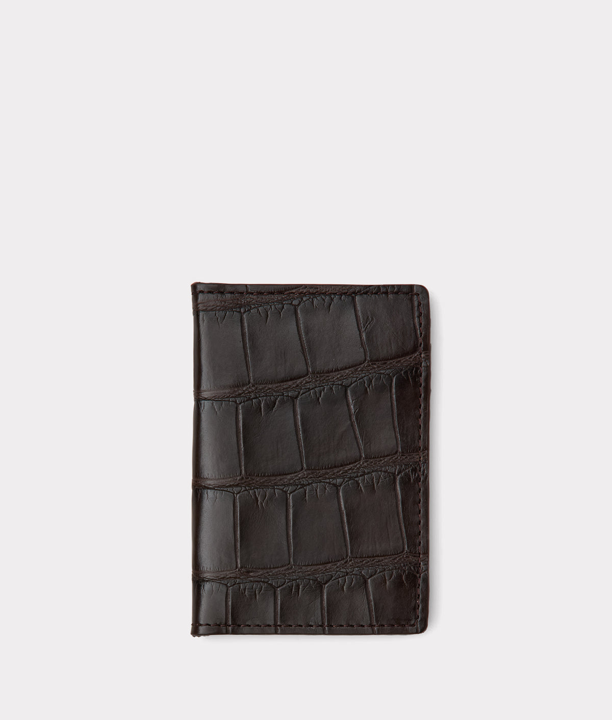 Bifold Wallet - American Alligator :: Chocolate 1