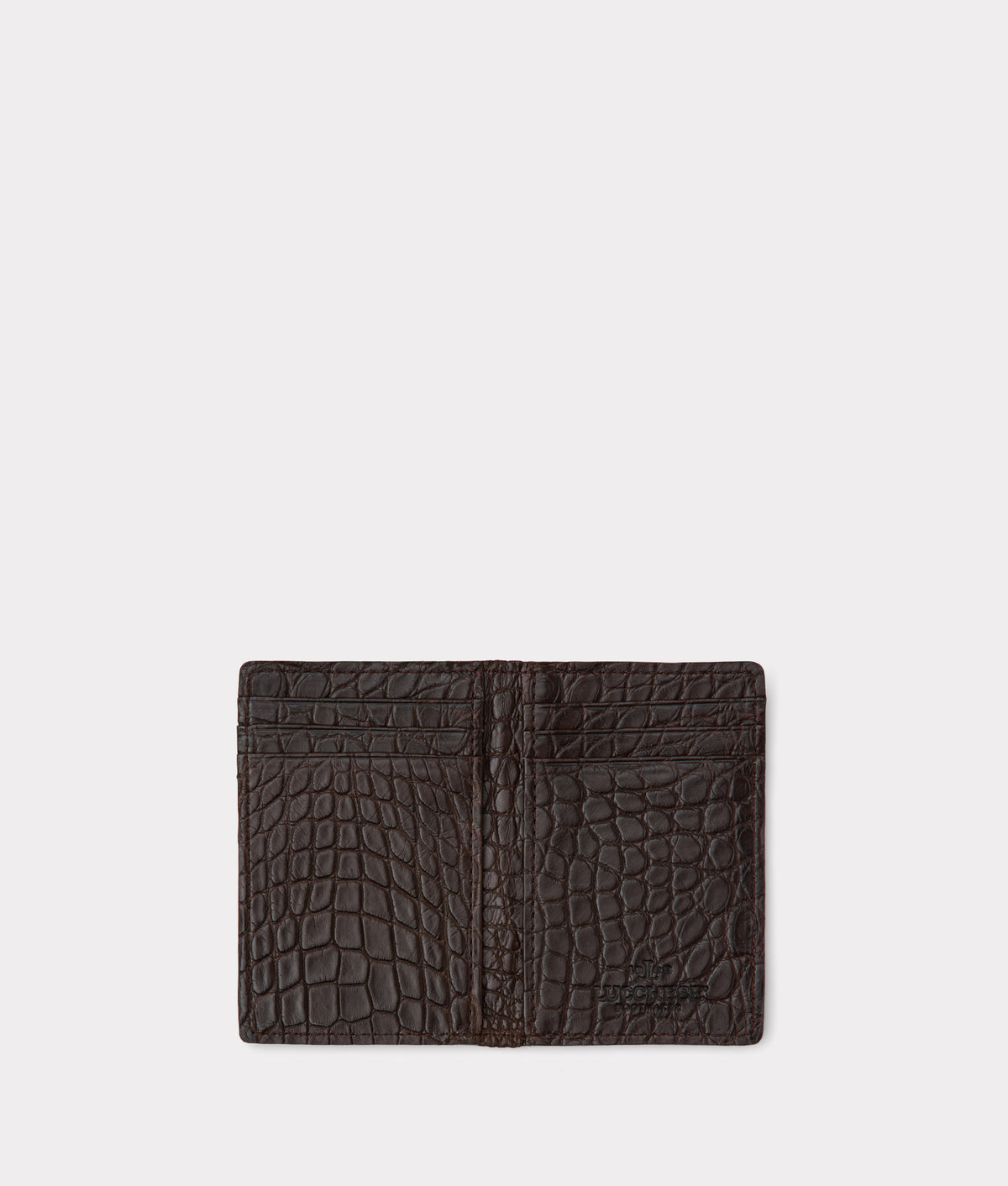 Bifold Wallet - American Alligator :: Chocolate 3