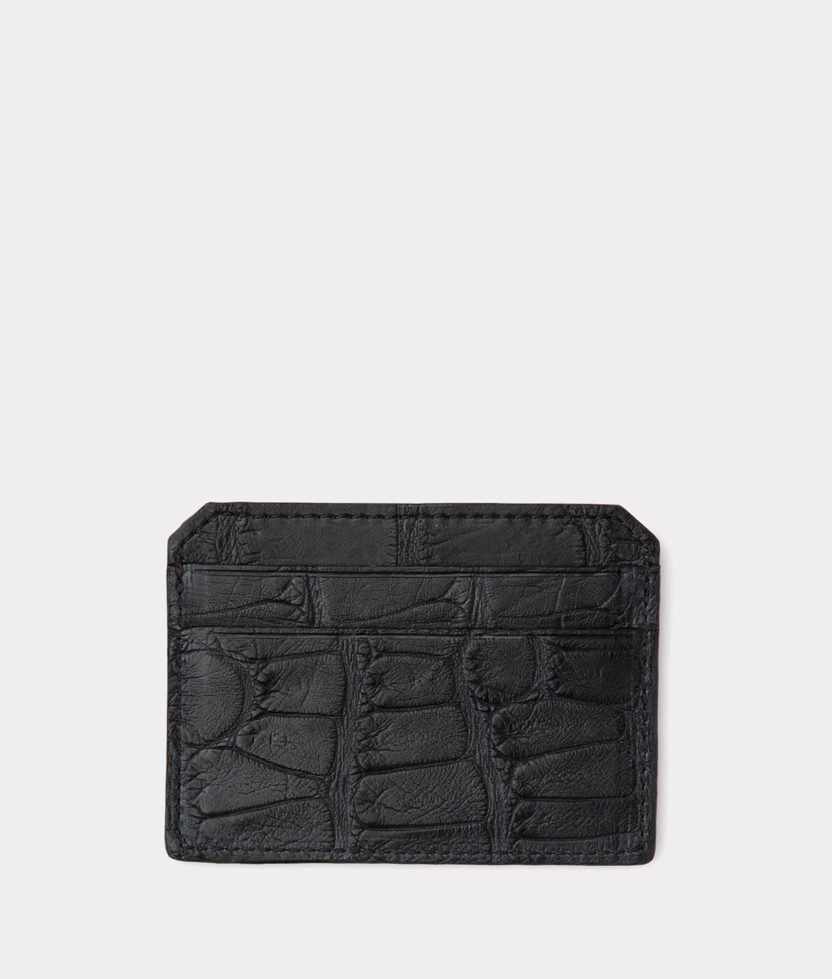 Card Case - American Alligator :: Black 2