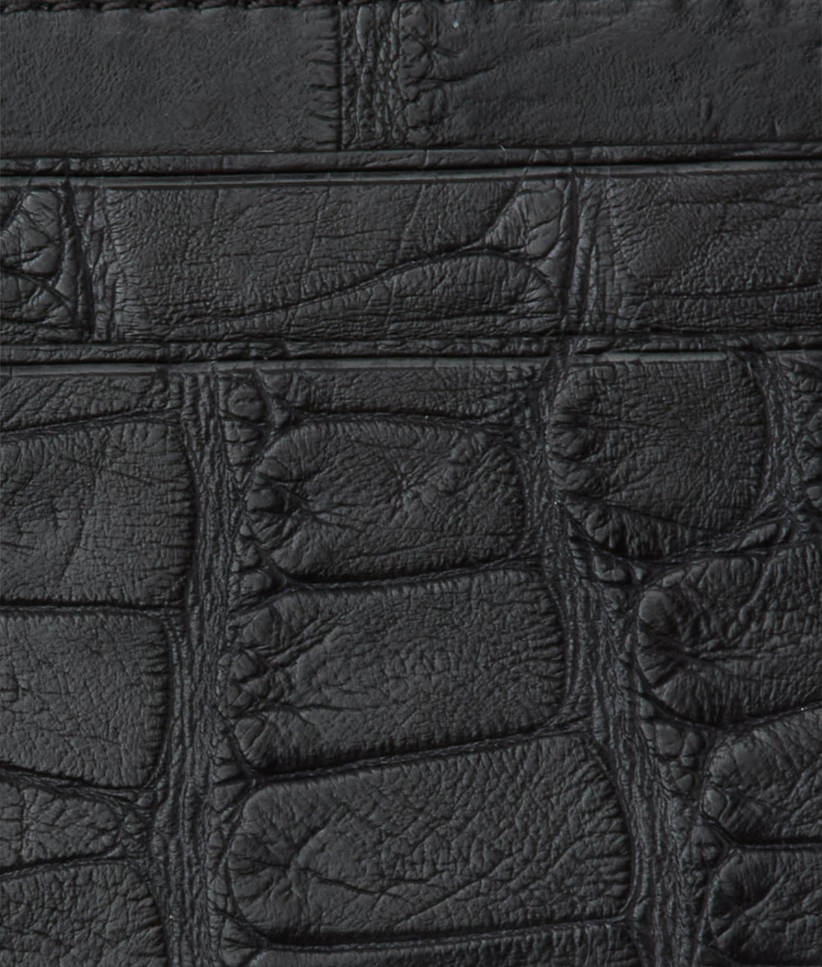 Card Case - American Alligator :: Black 3