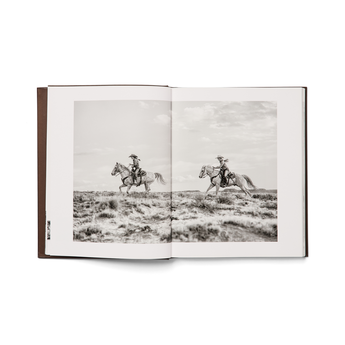 
    Leather Bound Cowboy Book :: Brown