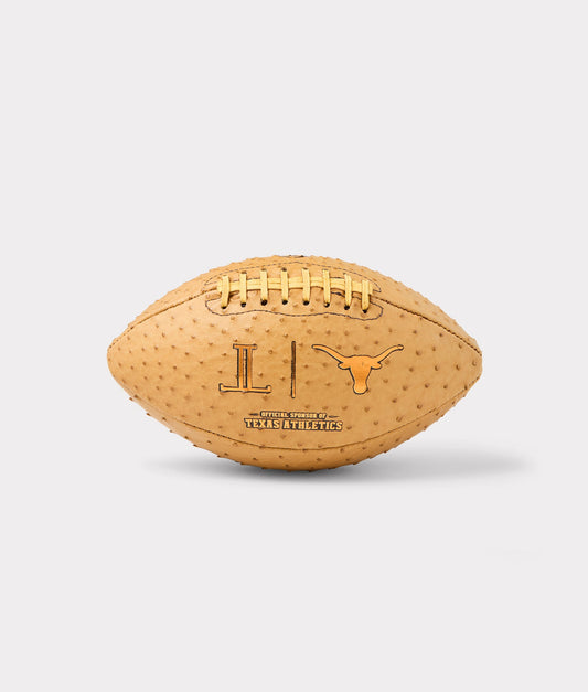 Lucchese x Texas Longhorns Ostrich Football :: Cognac