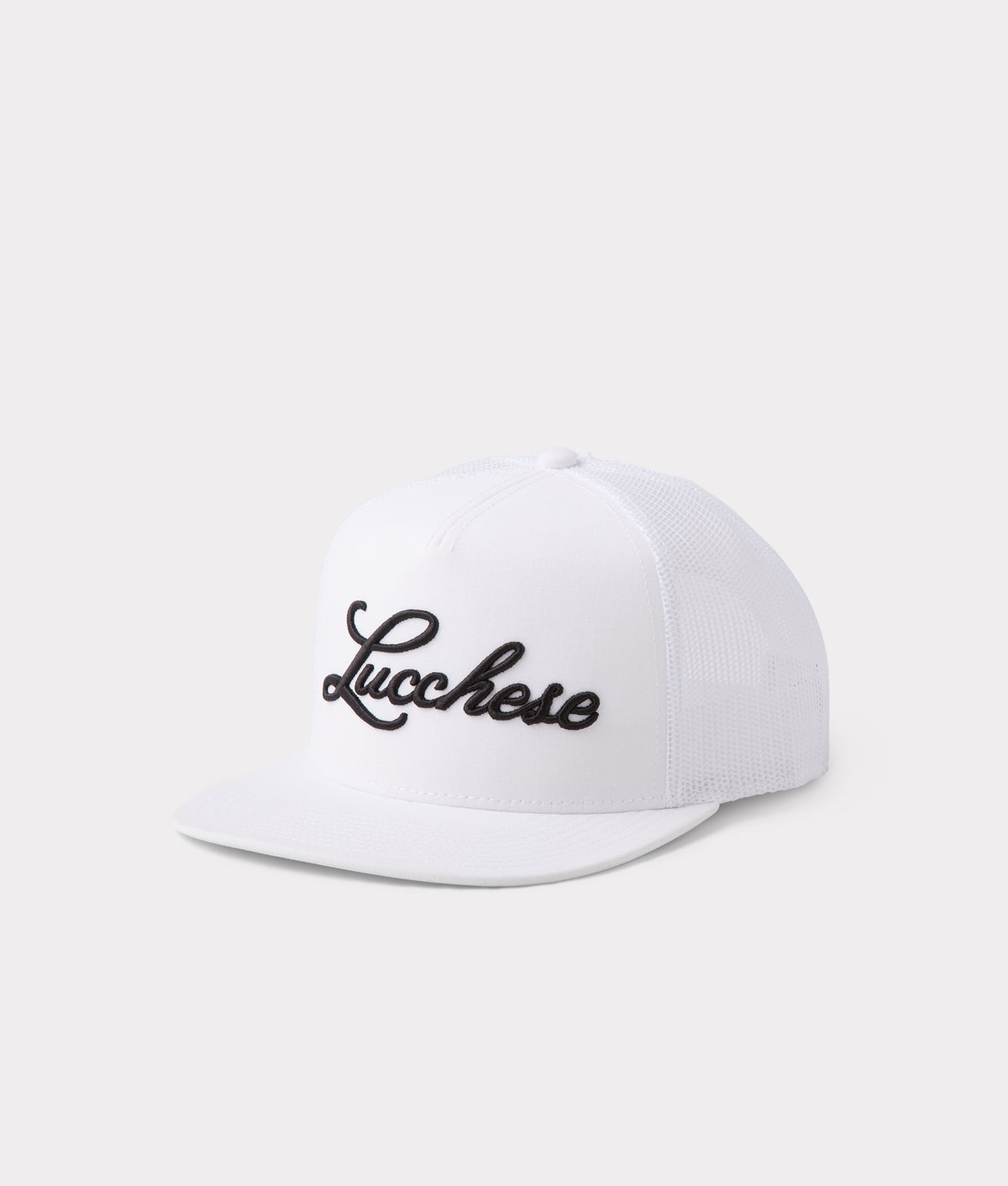 Lucchese Script Trucker Cap :: White 3