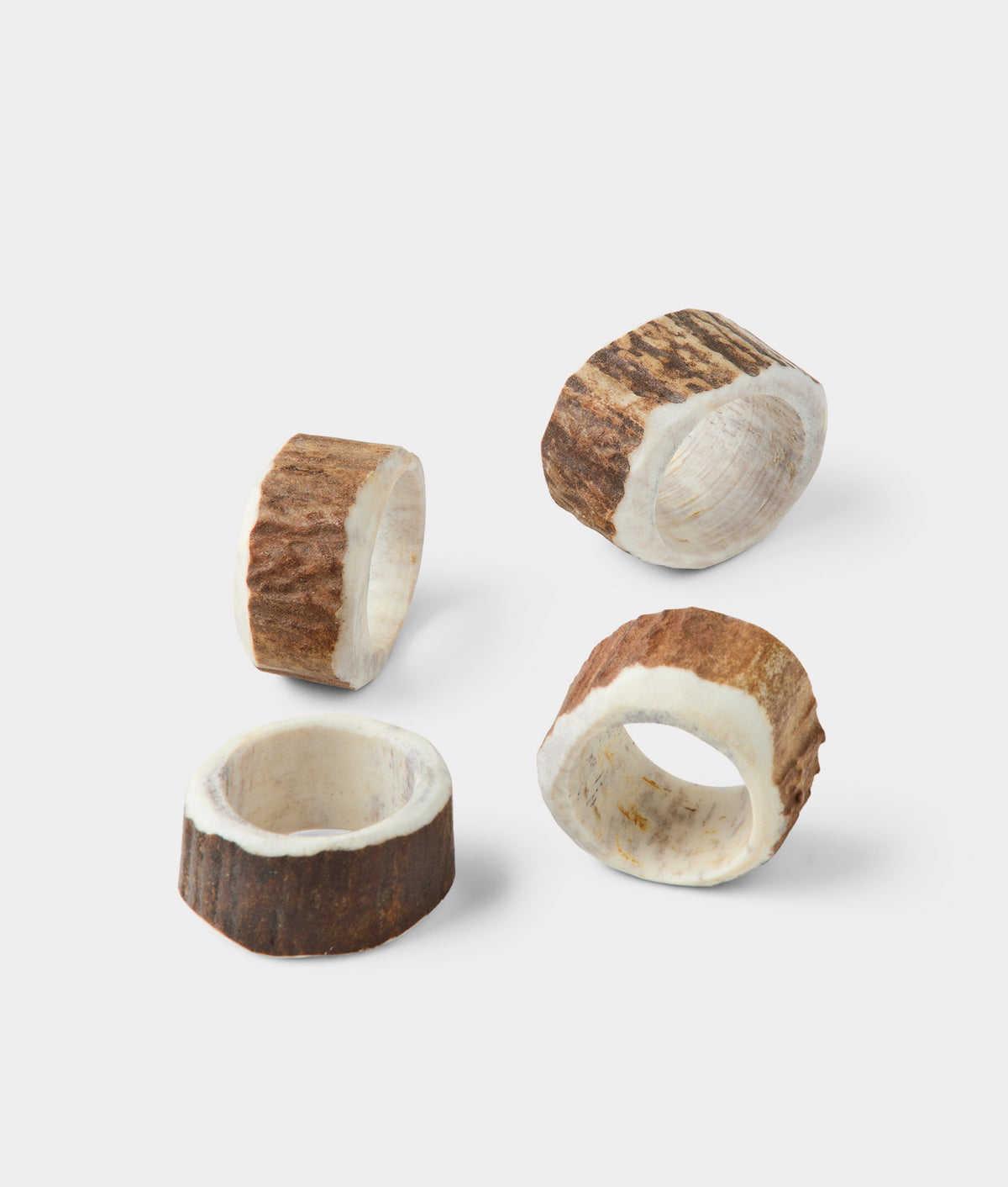 Stag Horn Napkin Rings - Set Of 2 :: Natural 3