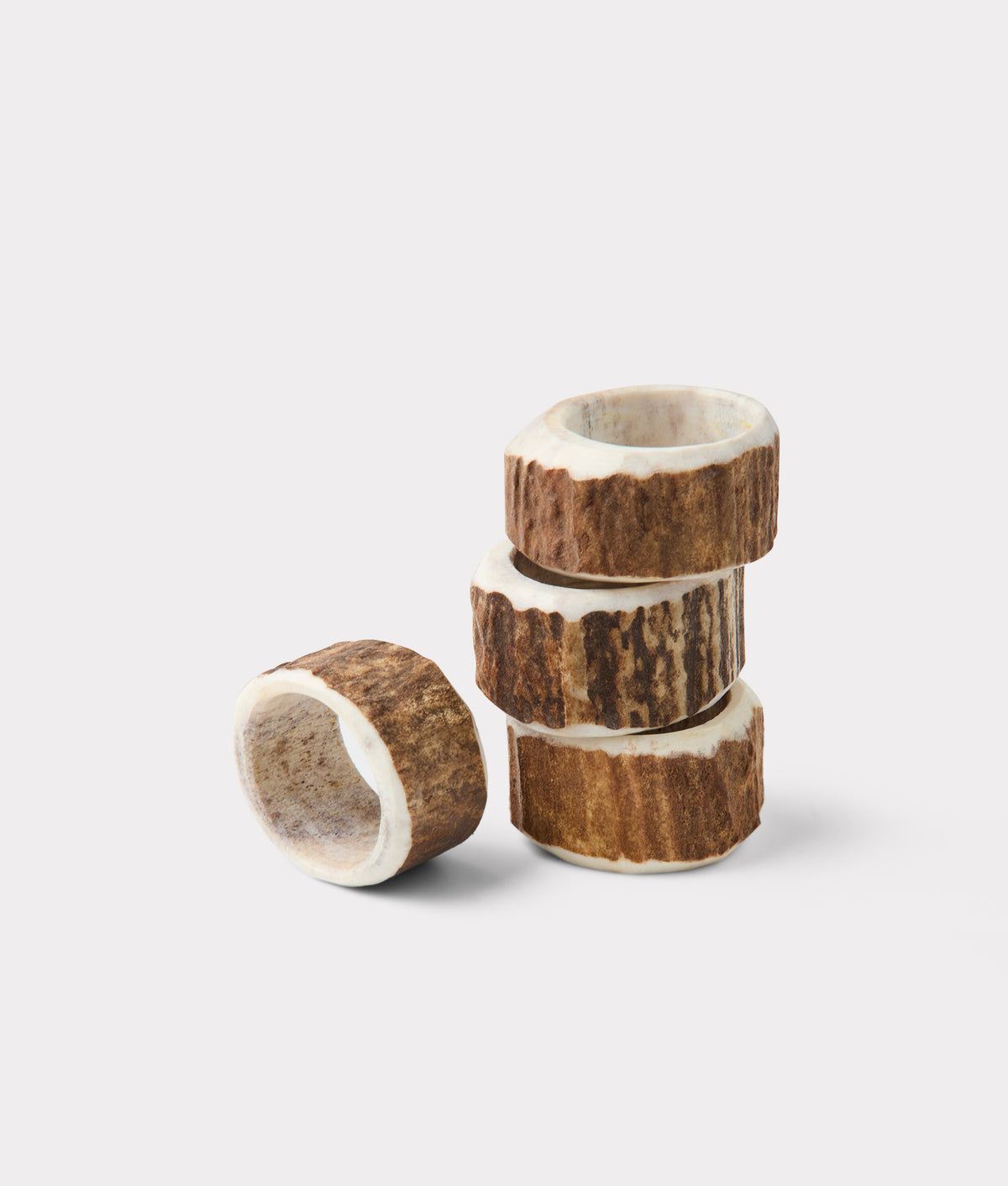 Stag Horn Napkin Rings - Set Of 2 :: Natural 4