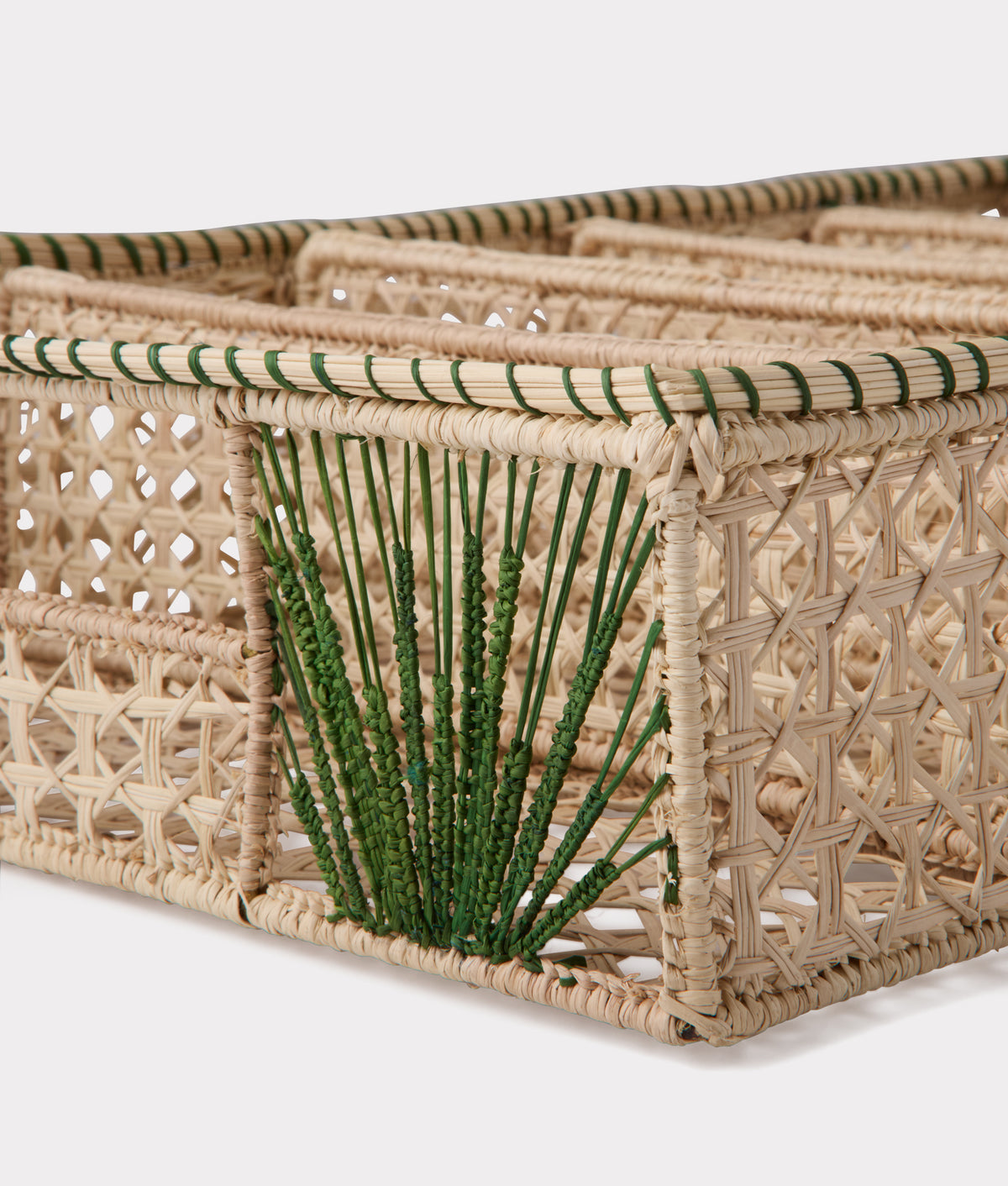 Tucson Saguaro Agave Cutlery Tray :: Green 3