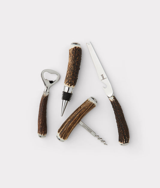 Stag Horn Bar Set/4 :: Silver