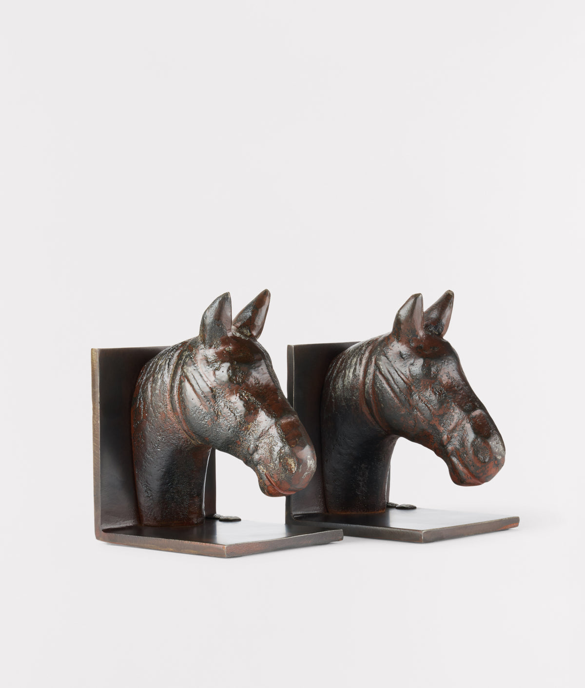 Horse Head Bookends :: Iron 2
