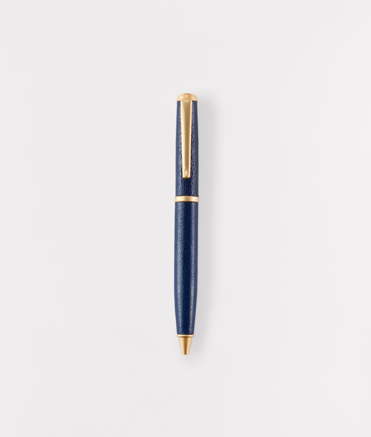 Leather Wrapped Ballpoint Pen :: Navy 2