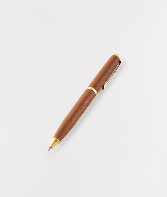 Leather Wrapped Ballpoint Pen :: Cognac