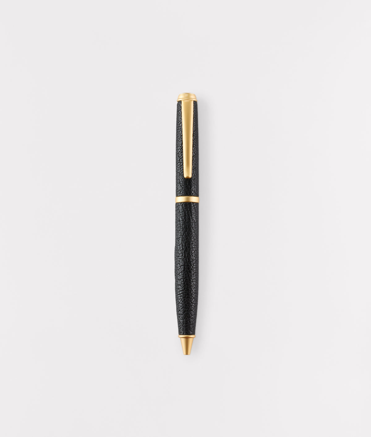 Leather Wrapped Ballpoint Pen :: Black 2