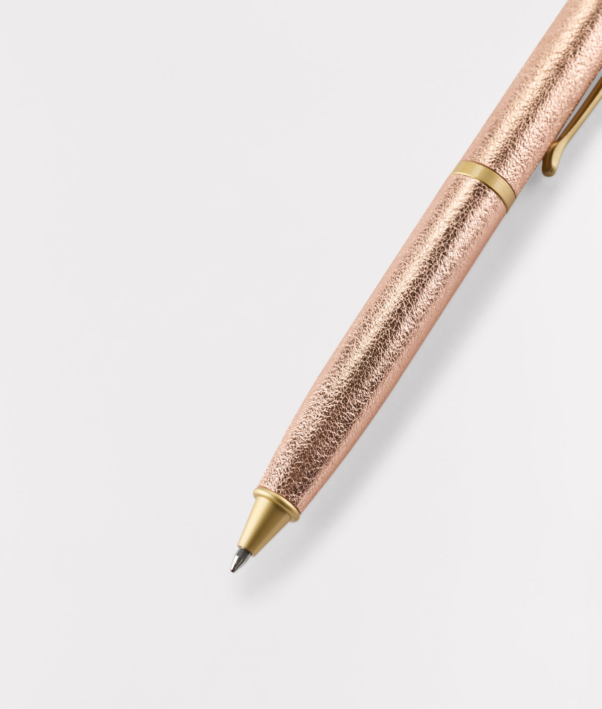 Leather Wrapped Ballpoint Pen :: Pink 3