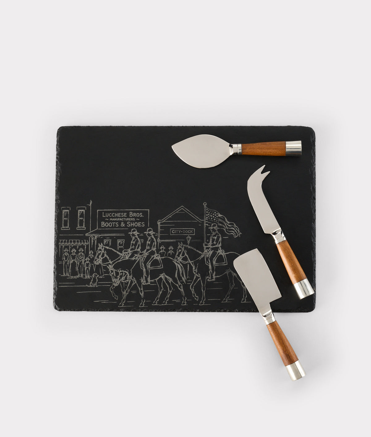 Lucchese Bros. Cheese Board :: Black 2