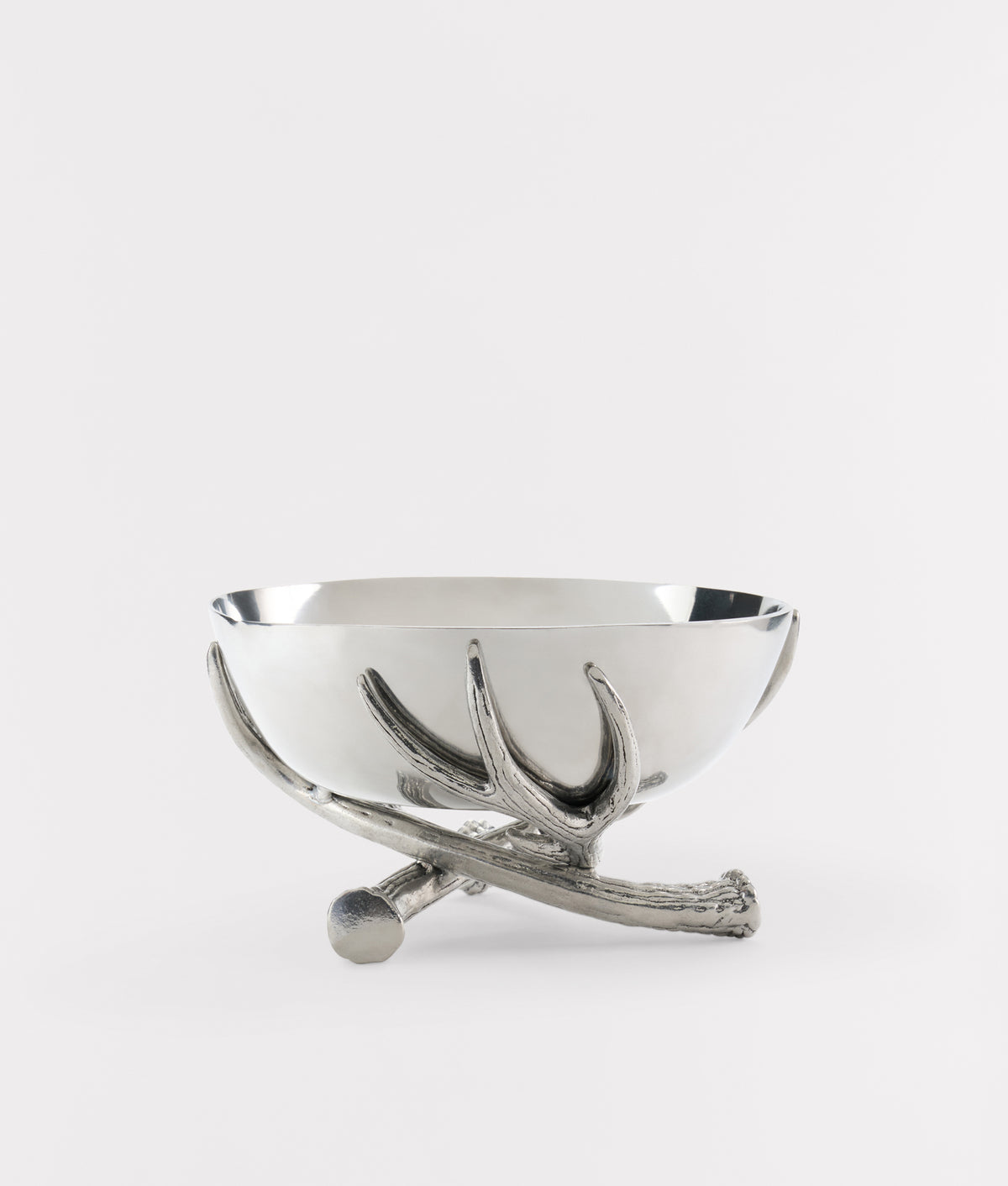 Antler Serving Bowl :: Silver 3