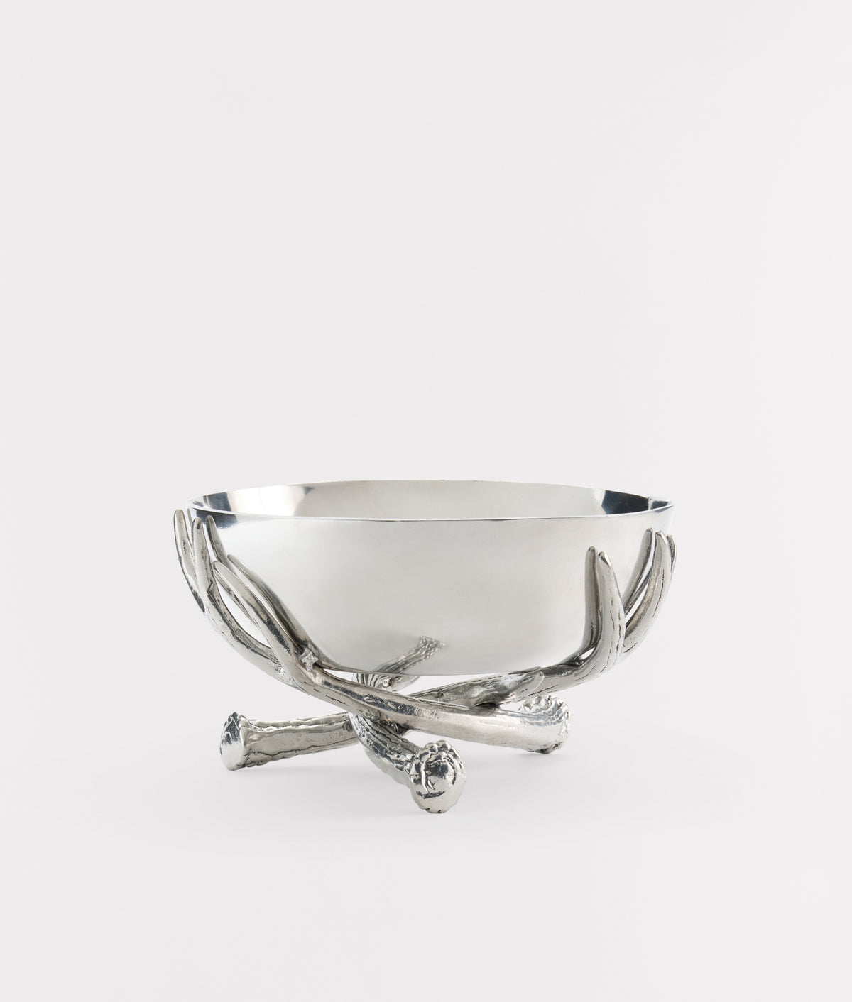 Antler Serving Bowl :: Silver 4
