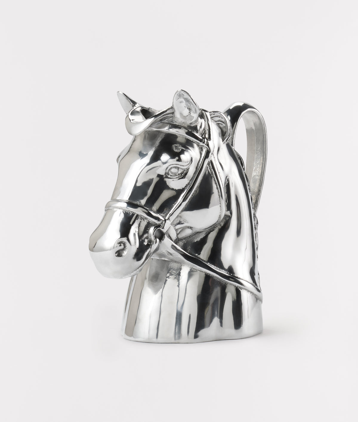 Horse Head Pitcher :: Silver 4