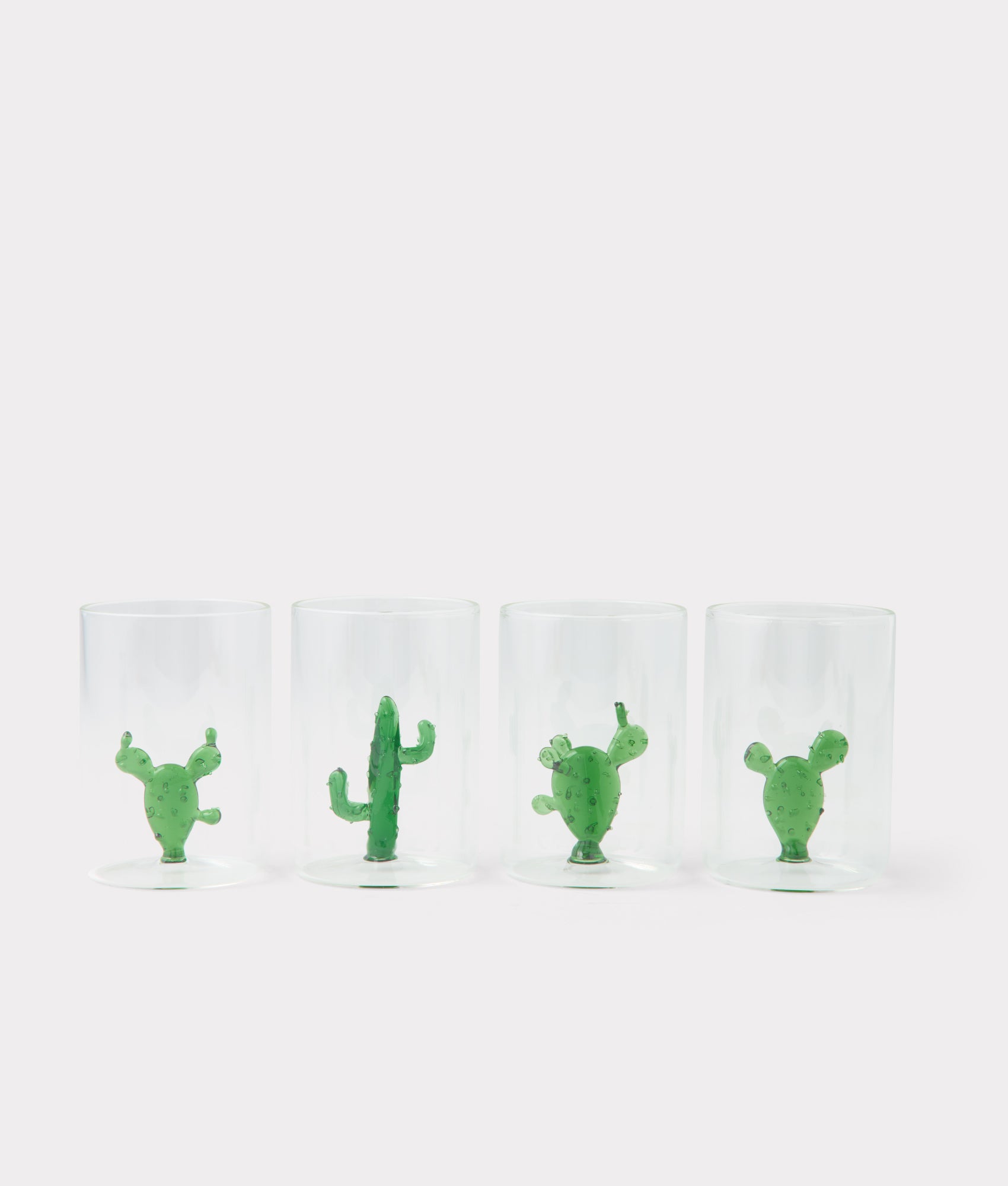 Tucson Saguaro Cactus Drinking Glasses Set Four