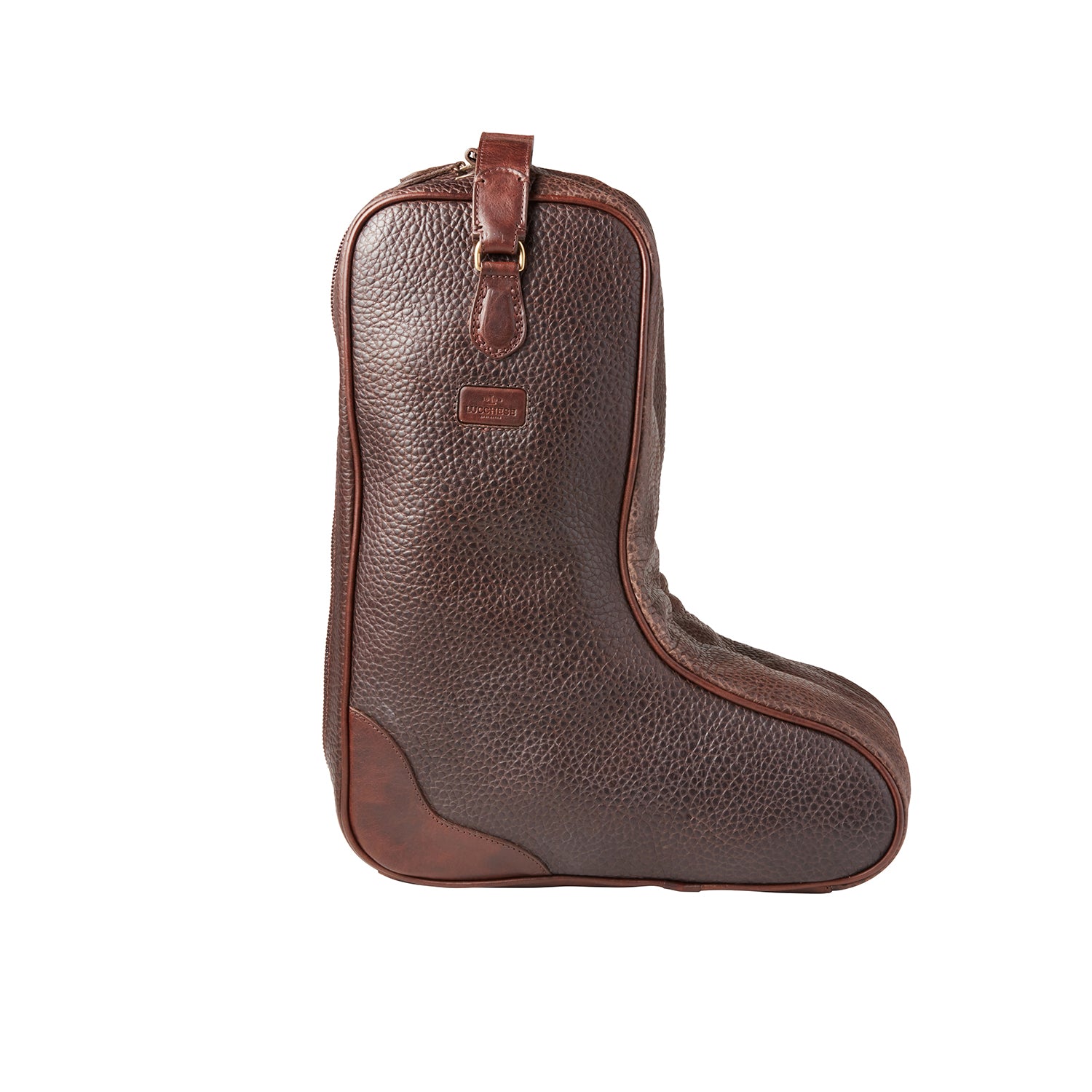 Leather Boot Bag :: Brown