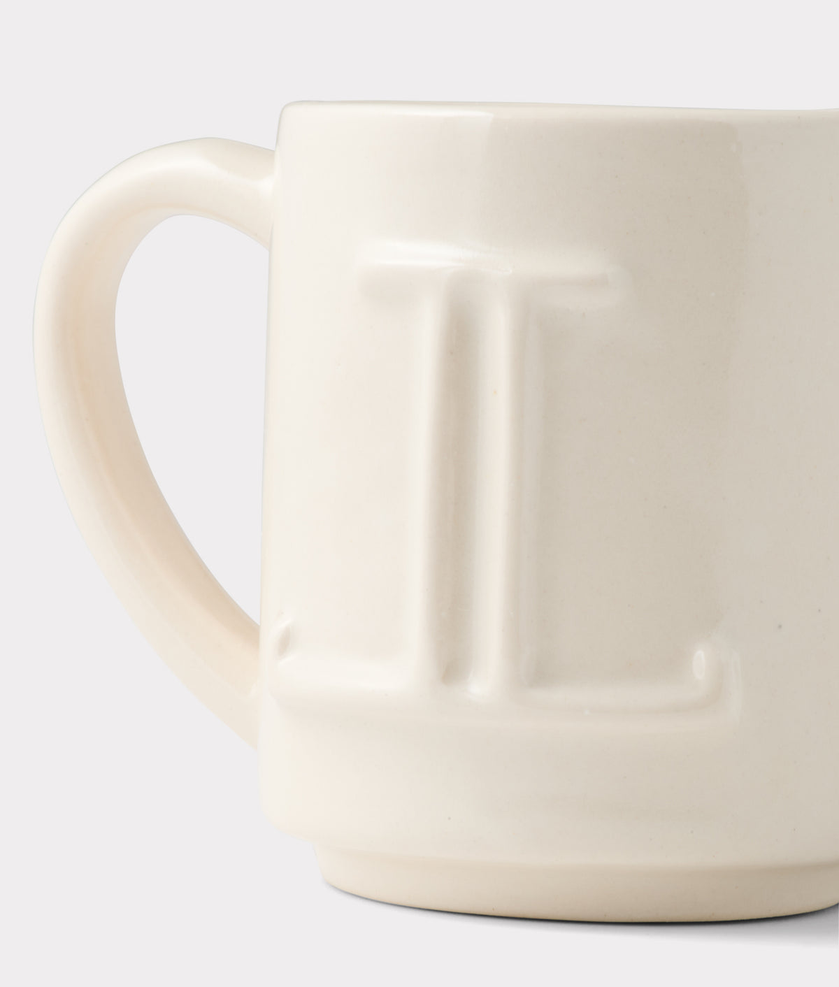 Mirrored L Mug :: Natural 2