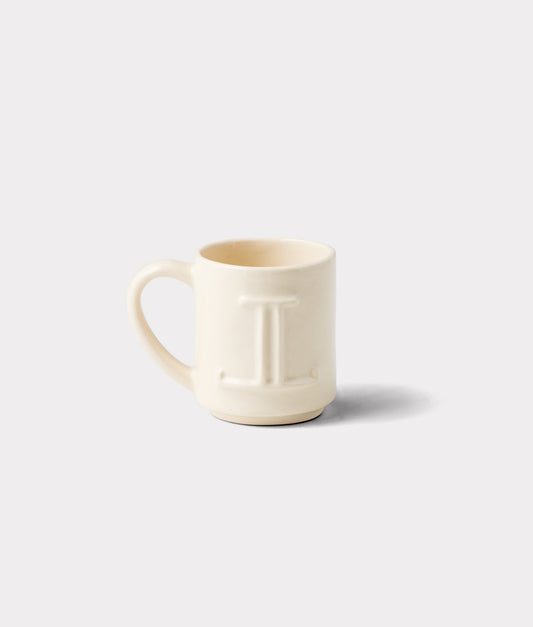 Mirrored L Mug :: Natural