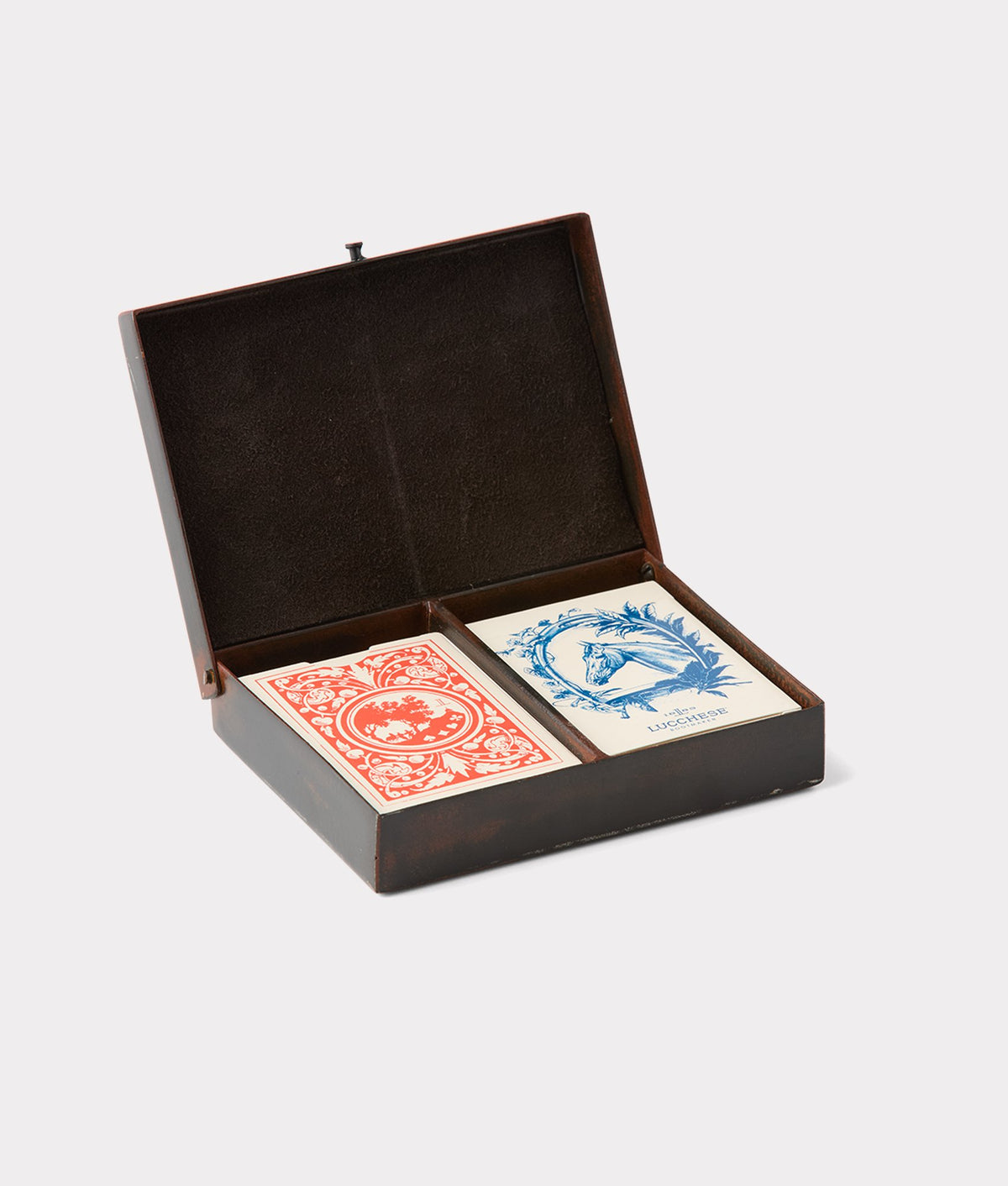 Mirrored L Playing Card Case :: Iron 3