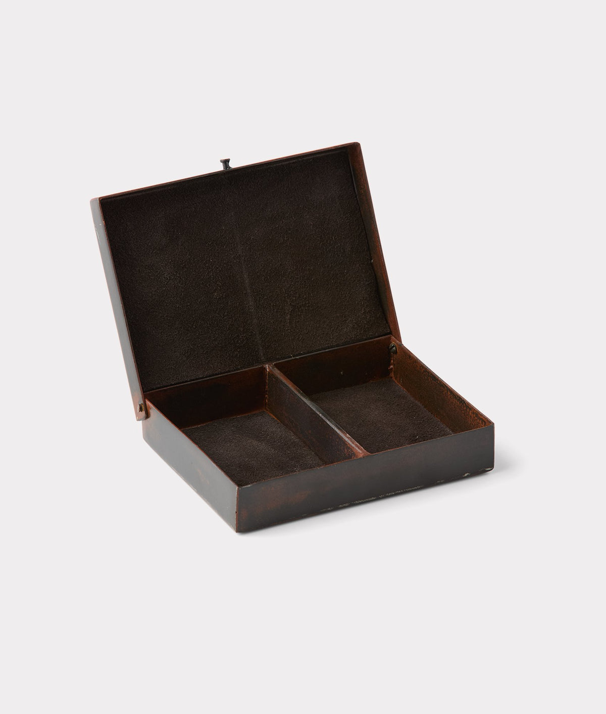 Mirrored L Playing Card Case :: Iron 2