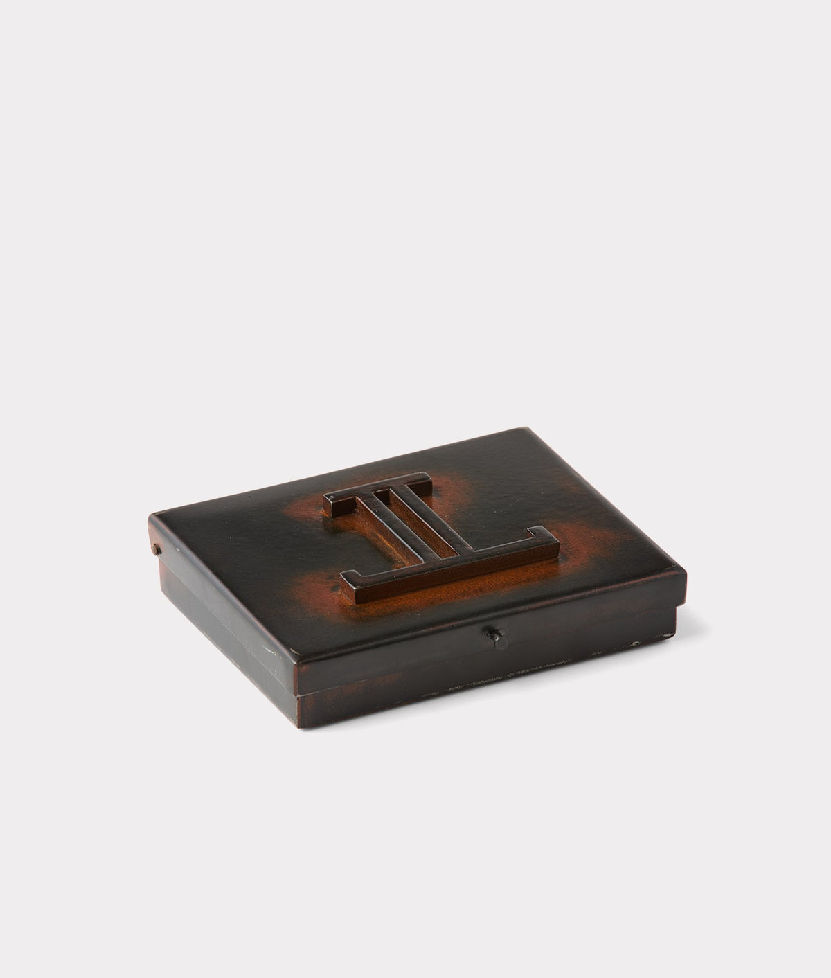 Mirrored L Playing Card Case :: Iron 1