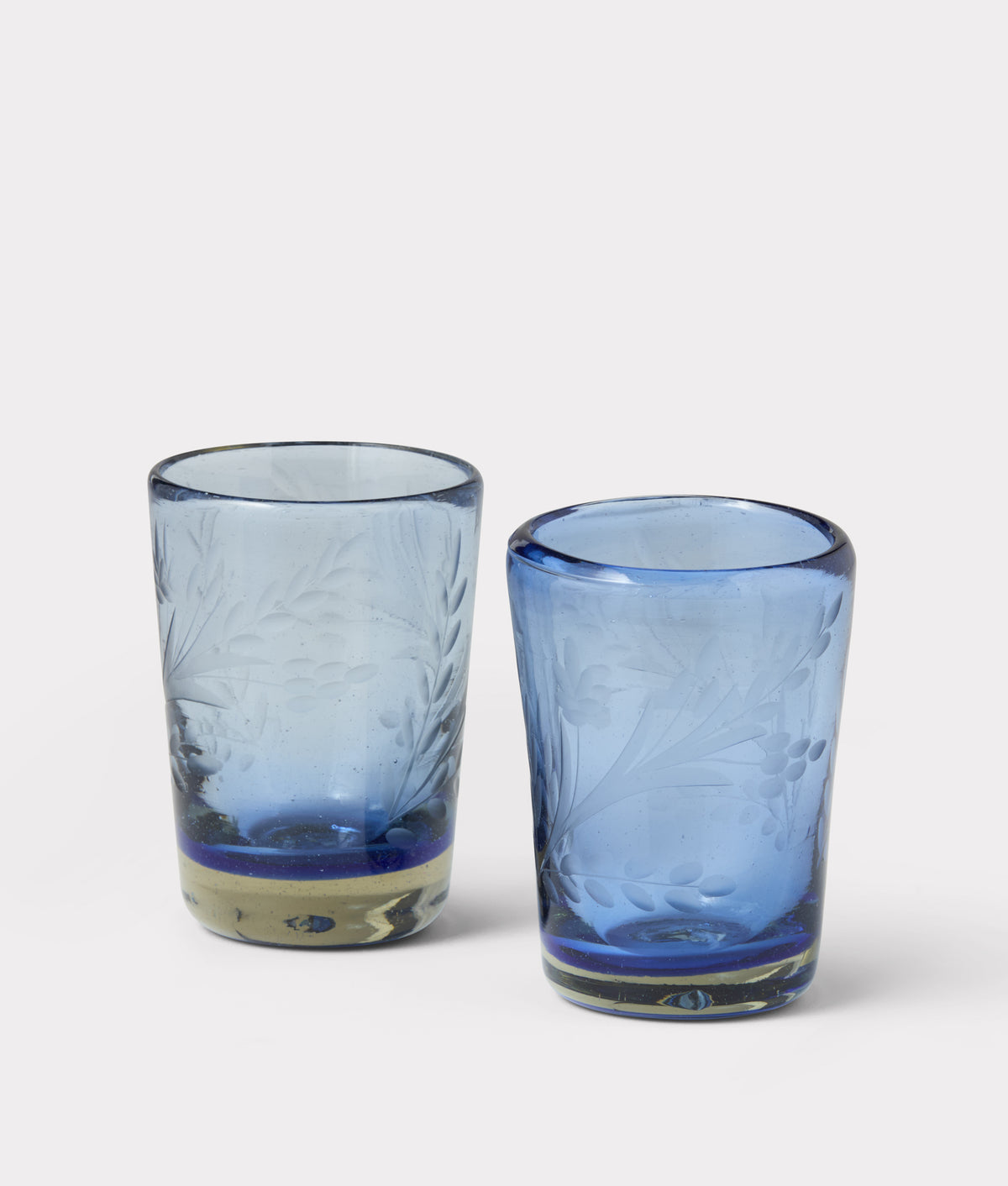 Azalea Drinking Glass :: Blue 4