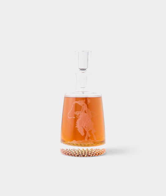 Saddle Bronc Decanter :: Crystal