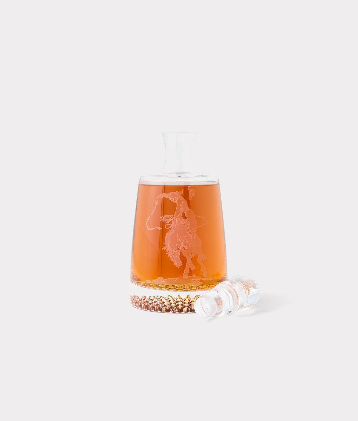 Saddle Bronc Decanter :: Crystal 3