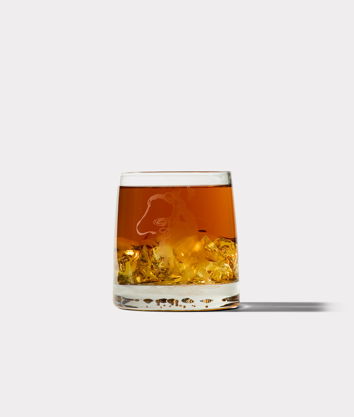 Saddle Bronc Glasses - Set of Four :: White 3