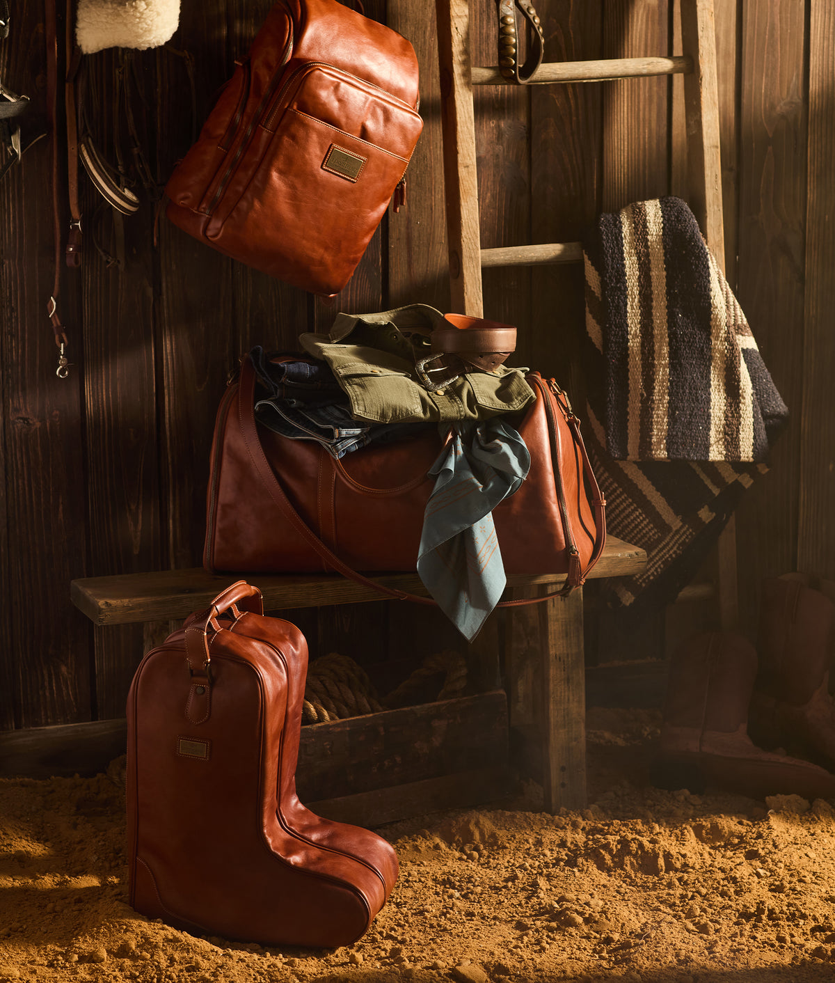 Cosimo Boot Bag :: Cognac 9