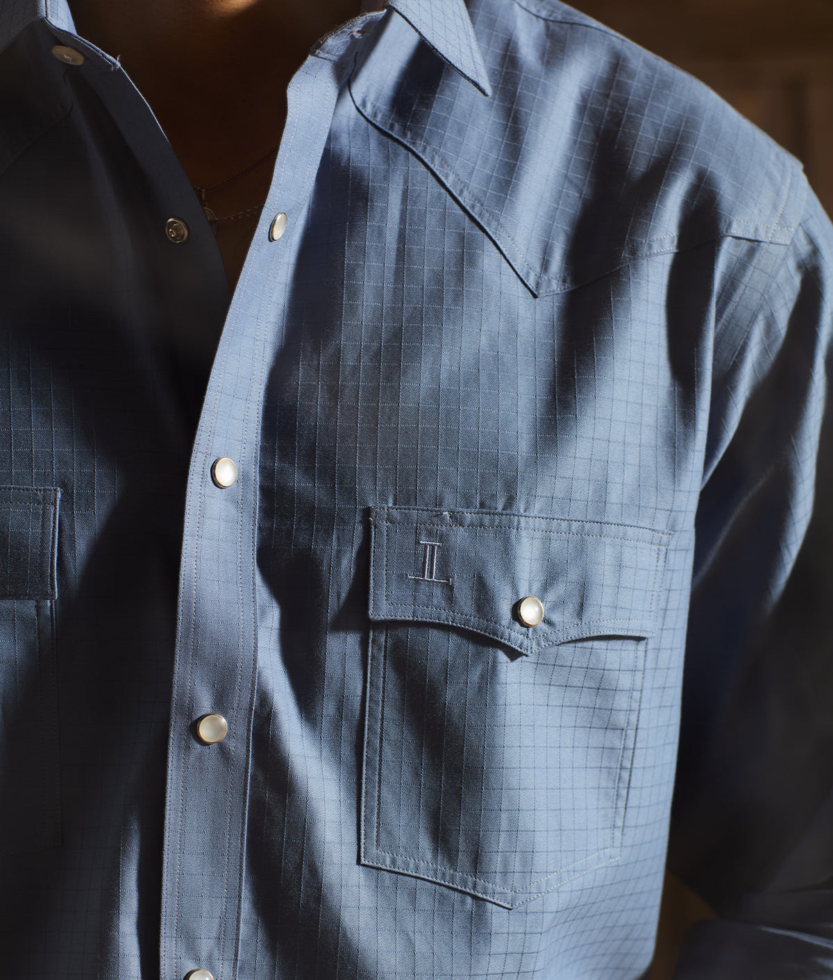 El Paso Cowboy Fit :: Slate Blue 10