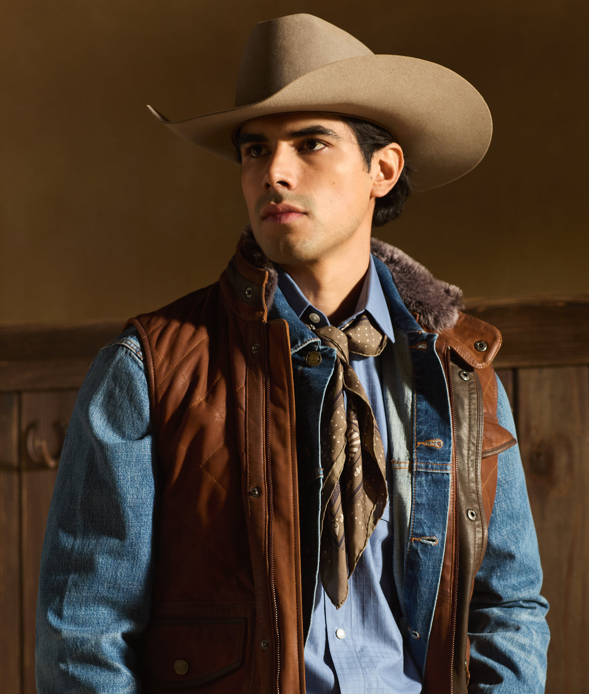 Roots Silk Scarf :: Olive 4