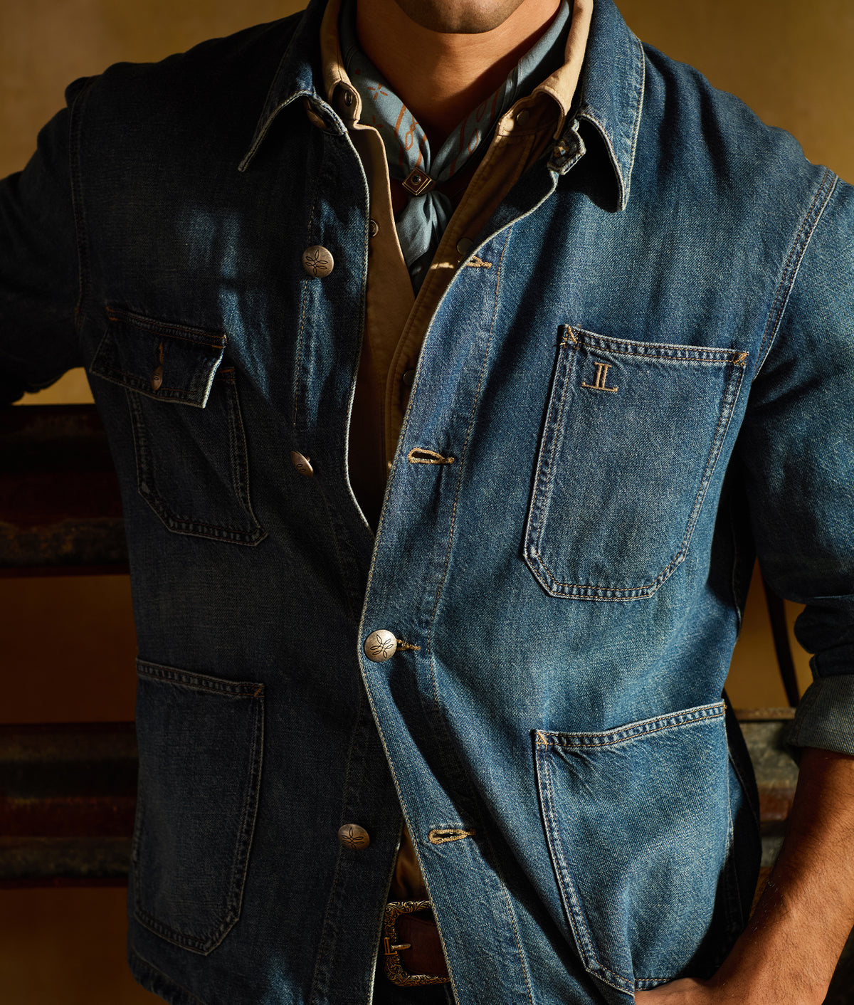 Western Bandana :: French Blue 2