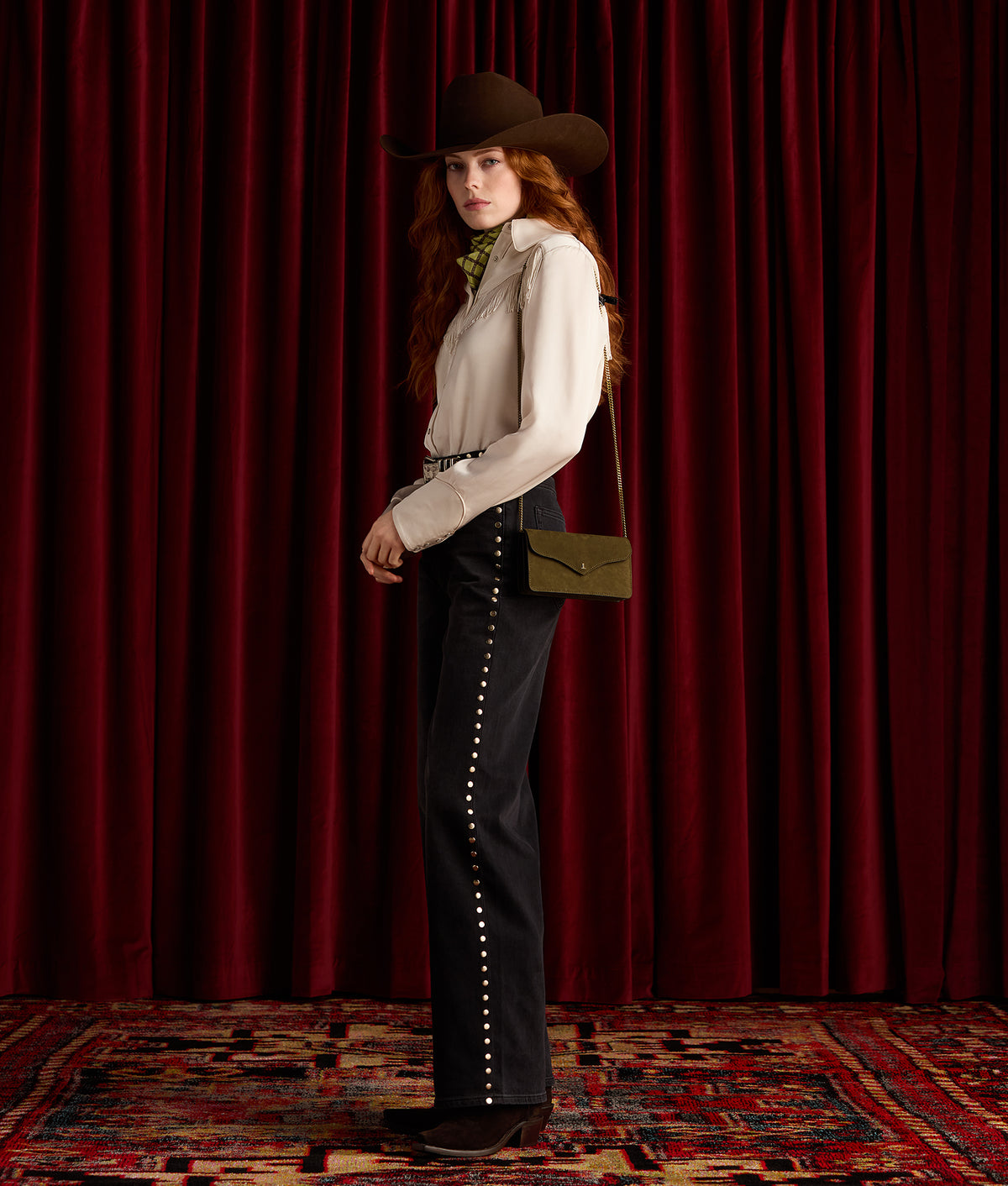 Briar High-Rise Straight Leg Jean :: Chimney With Studs 9