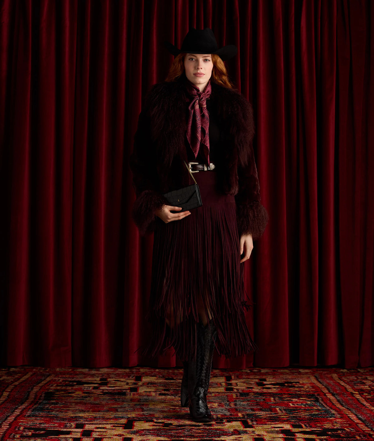 Priscilla Crinkle Patent Black — on-model, walking 14