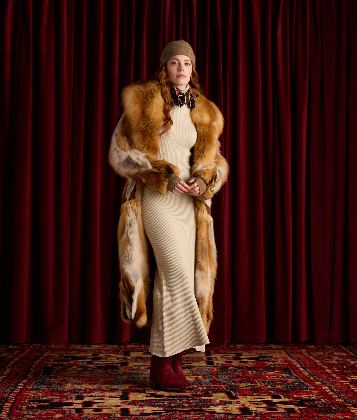 Park City Cashmere Fingerless Gloves :: Oatmeal 4