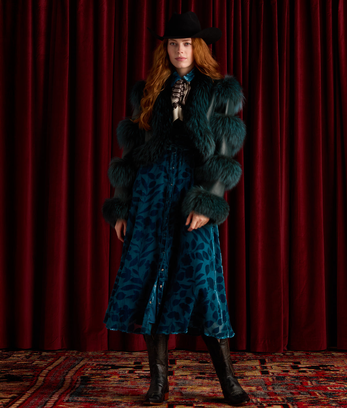 Avery Velvet Dress :: Multi 5