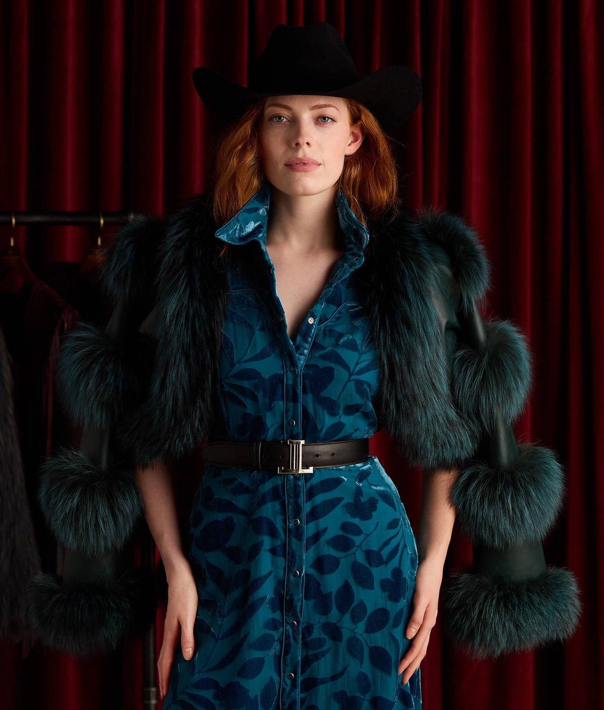 Avery Velvet Dress :: Multi 6