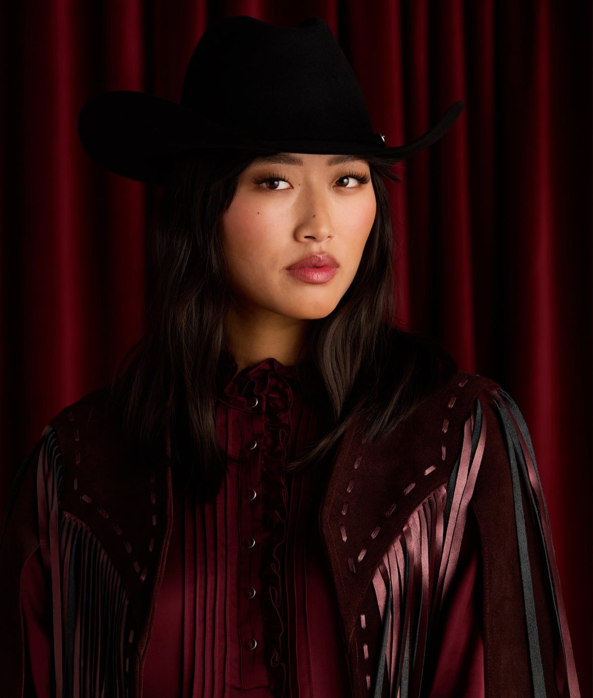 Lourdes Blouse :: Black Cherry 10