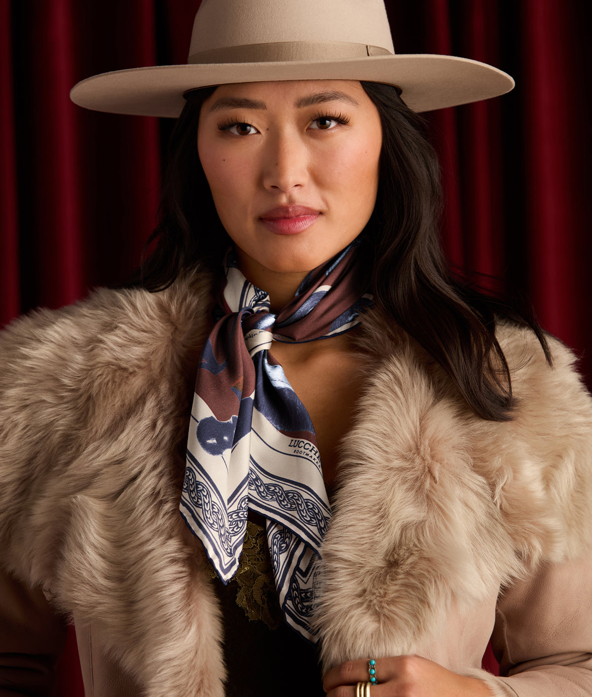 Tools Of The Trade Silk Scarf :: Brown 2