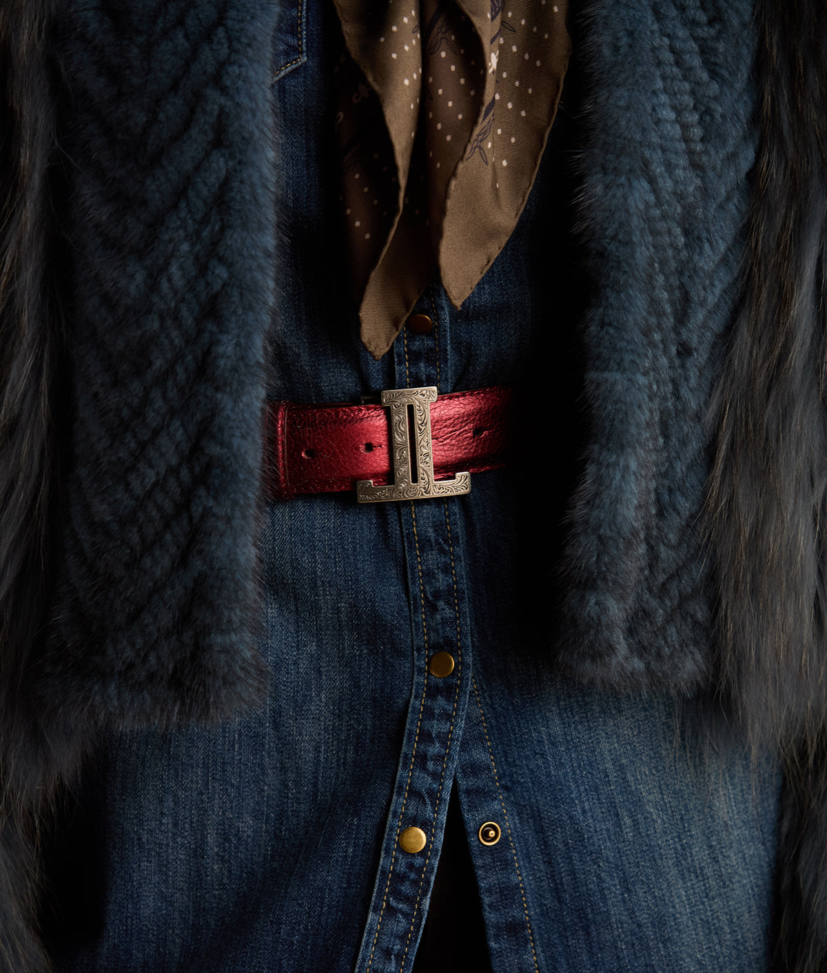 Long Denim Duster :: Medium Wash Denim 3